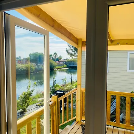 Gerendaház Mobilhome 8 Personnes Cosy Equipe Avec Vue Sur Bassin, Cap Ferret *