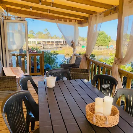 Mobilhome 8 Personnes Cosy Equipe Avec Vue Sur Bassin, Cap Ferret
